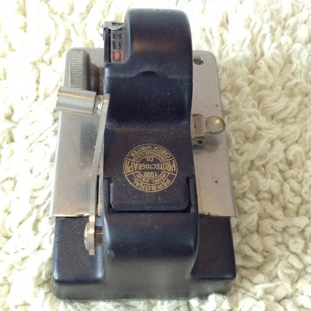 ANTIQUE/VTG Todd Protectograph, Check Writer; Nostalgic, Old Timey, Memories